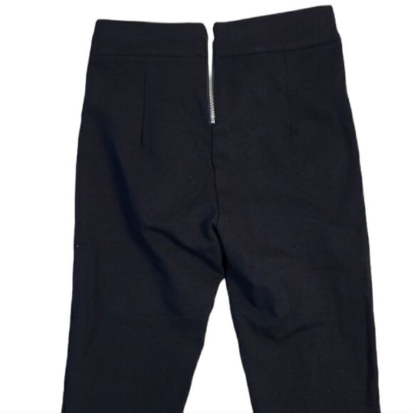 Classy Black Slim Fit Pants with Zipper in the Back - Picture 7 of 9